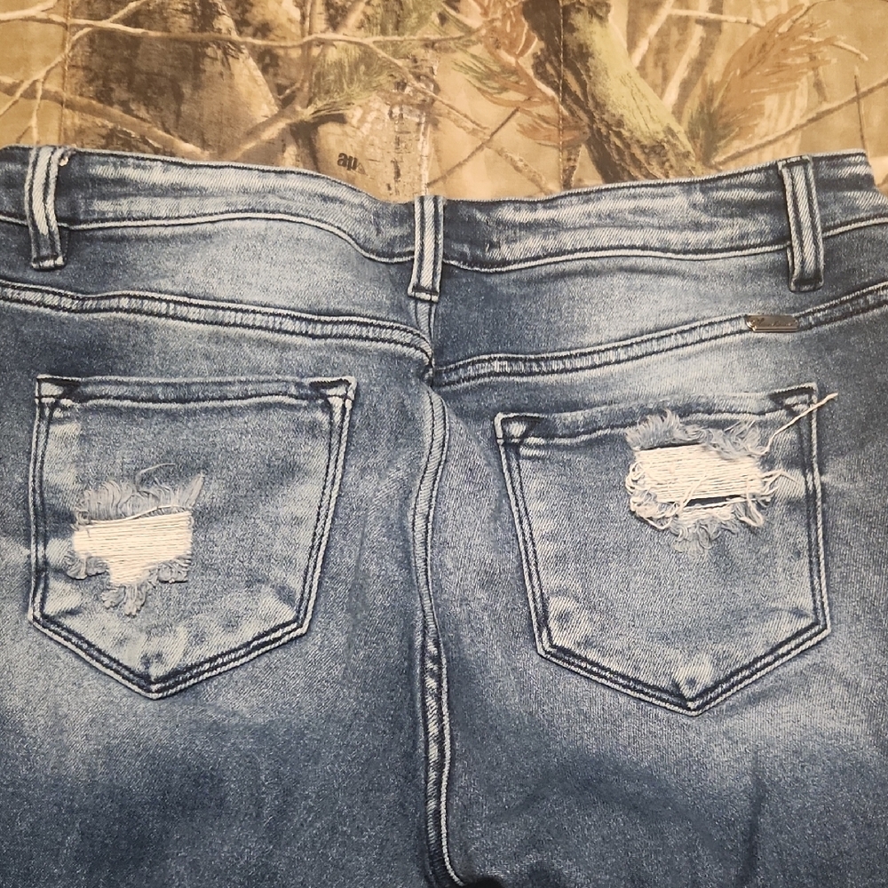 KanCan Blue Distressed Boyfriend Jeans